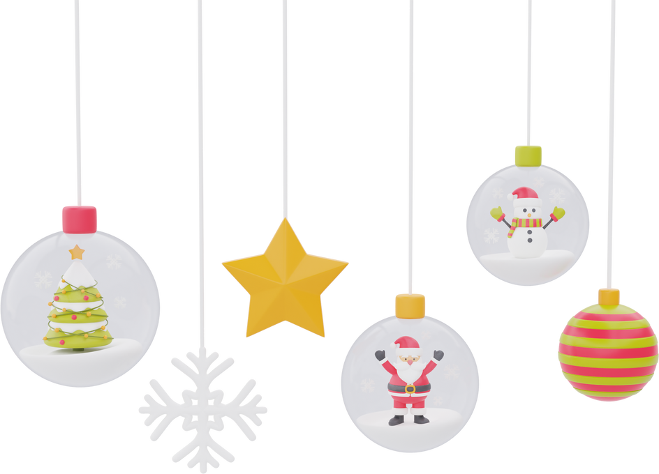 3d Ornaments for christmas